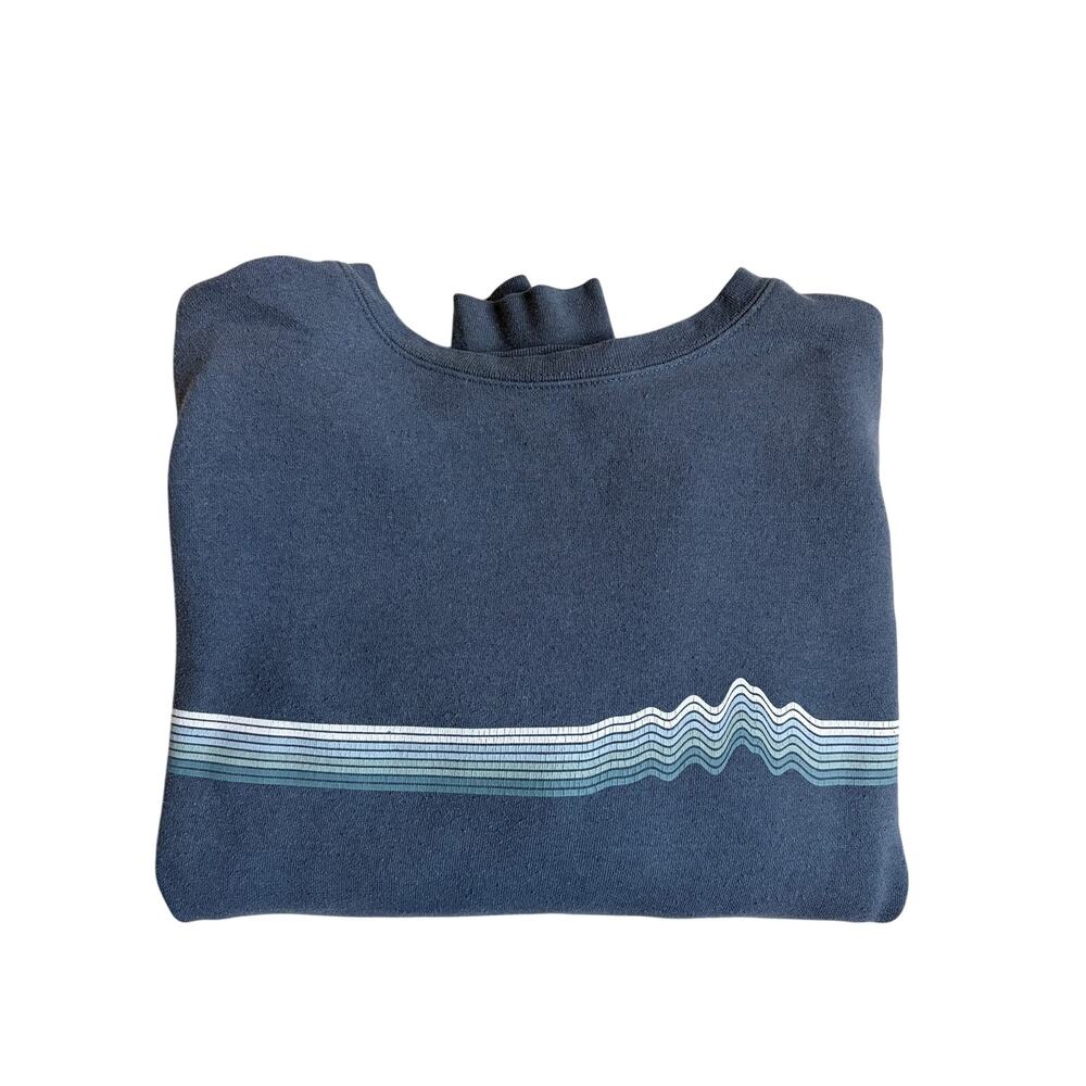 Patagonia Women's Ridge Rise Stripe Uprisal Crew Sweatshirt (Plume Grey) - L